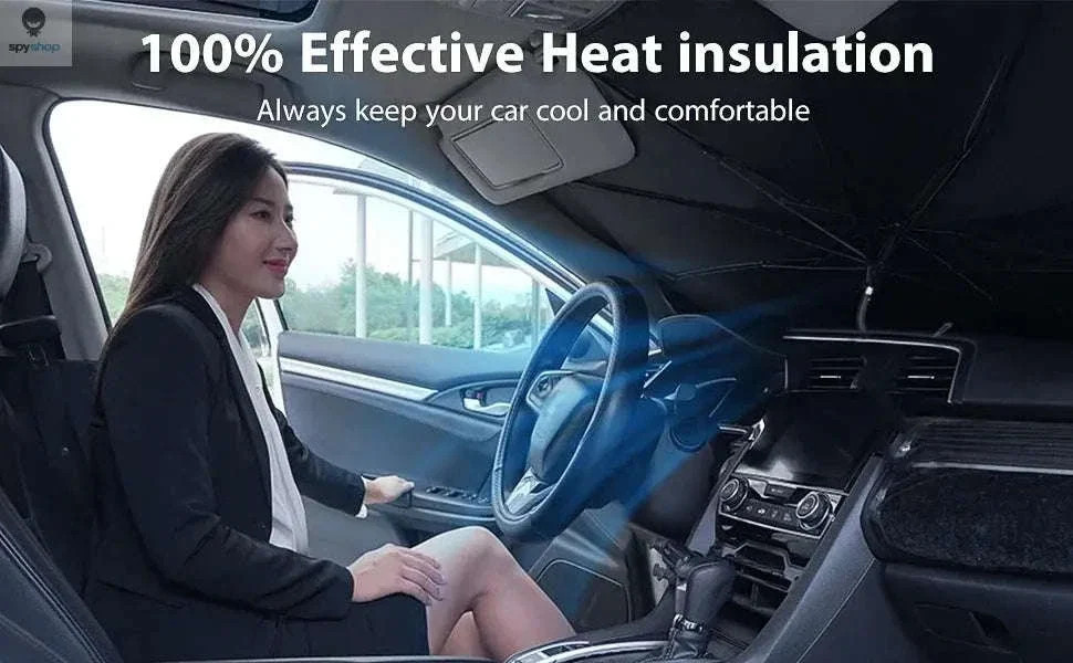 Car Windshield Sunshade Umbrella for UV Protection and Heat Reduction - Image 12