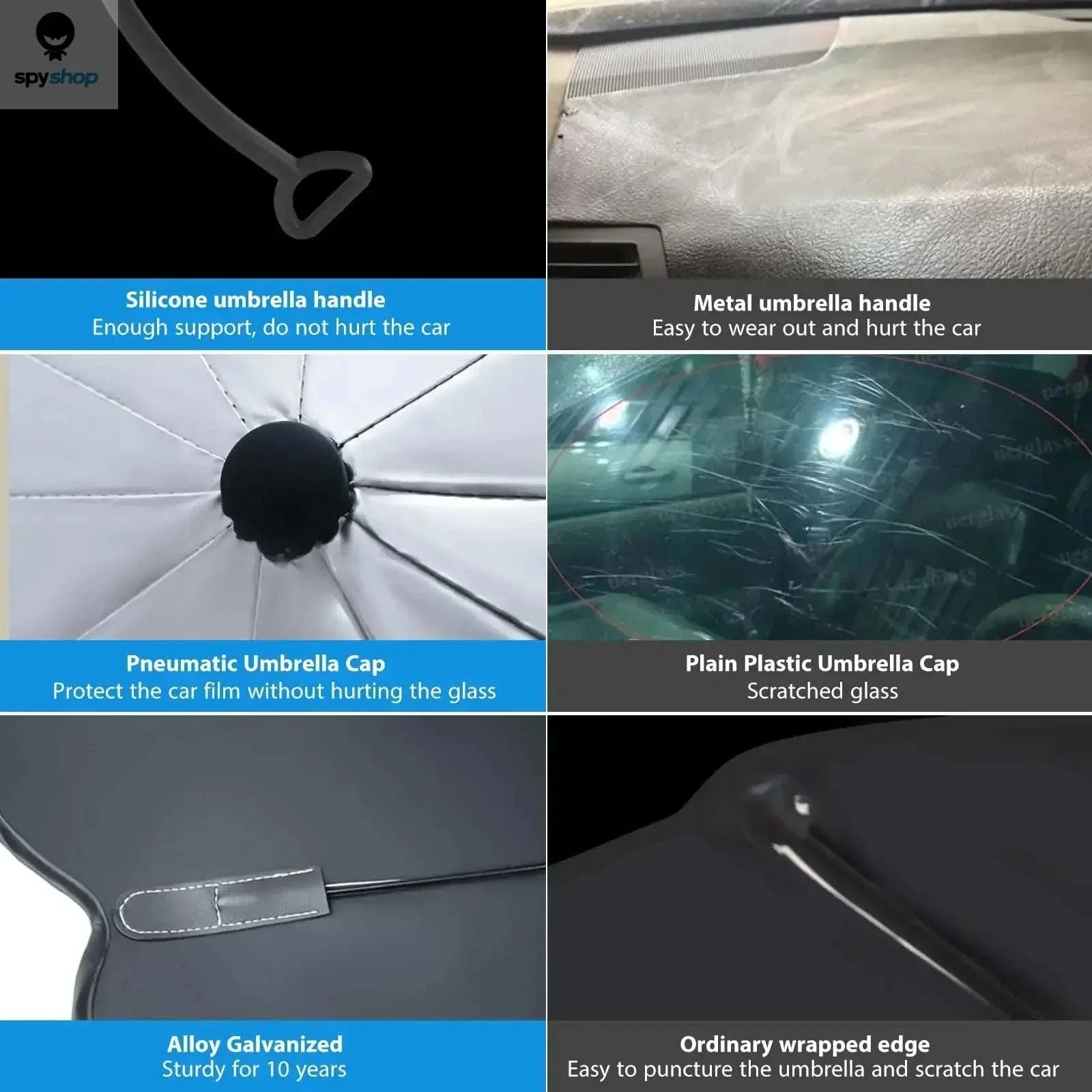 Car Windshield Sunshade Umbrella for UV Protection and Heat Reduction - Image 18