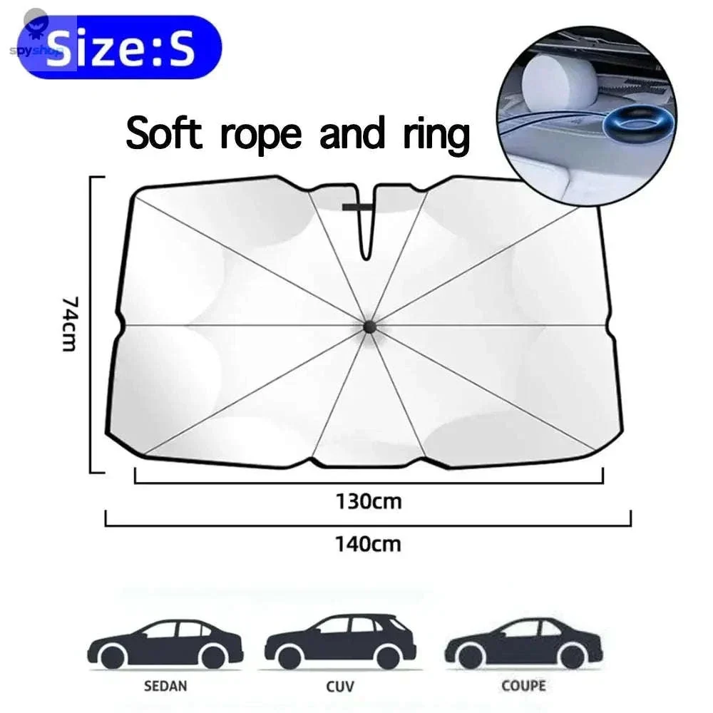 Car Windshield Sunshade Umbrella for UV Protection and Heat Reduction - Image 23
