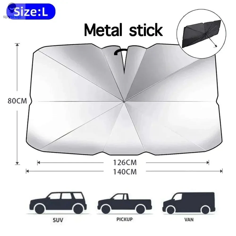 Car Windshield Sunshade Umbrella for UV Protection and Heat Reduction - Image 24