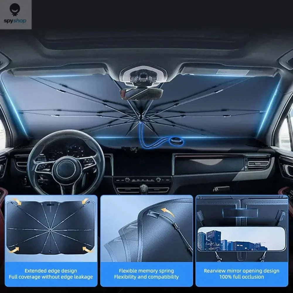 Car Windshield Sunshade Umbrella for UV Protection and Heat Reduction - Image 5