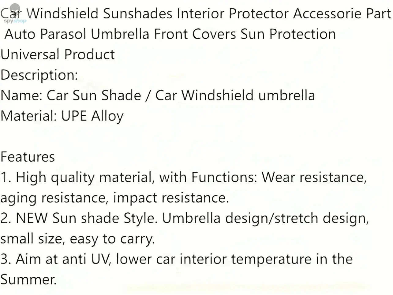 Car Windshield Sunshade Umbrella for UV Protection and Heat Reduction - Image 7