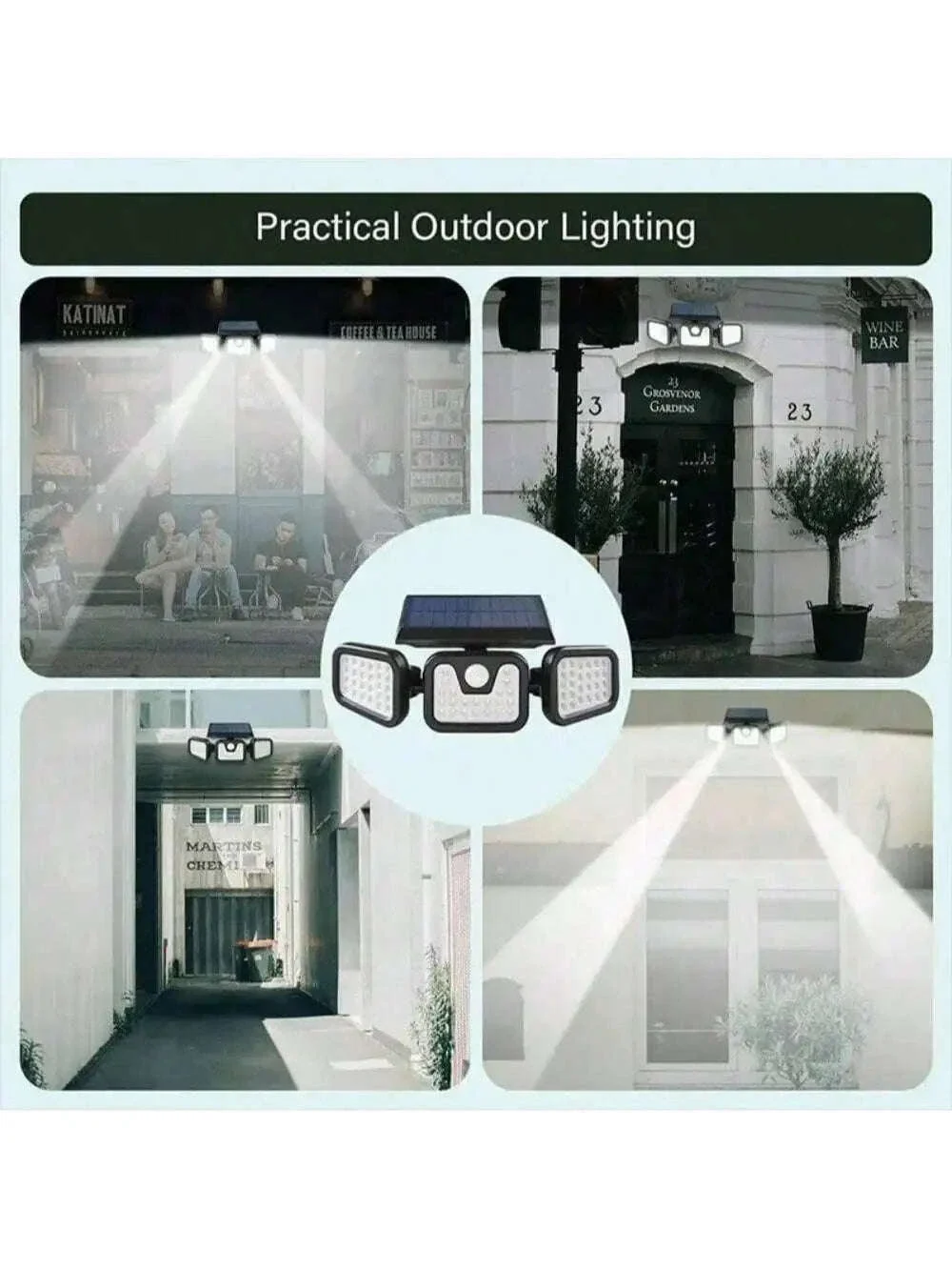 Solar Security Lights Outdoor with 270° Detection, 74 LEDs - Image 6