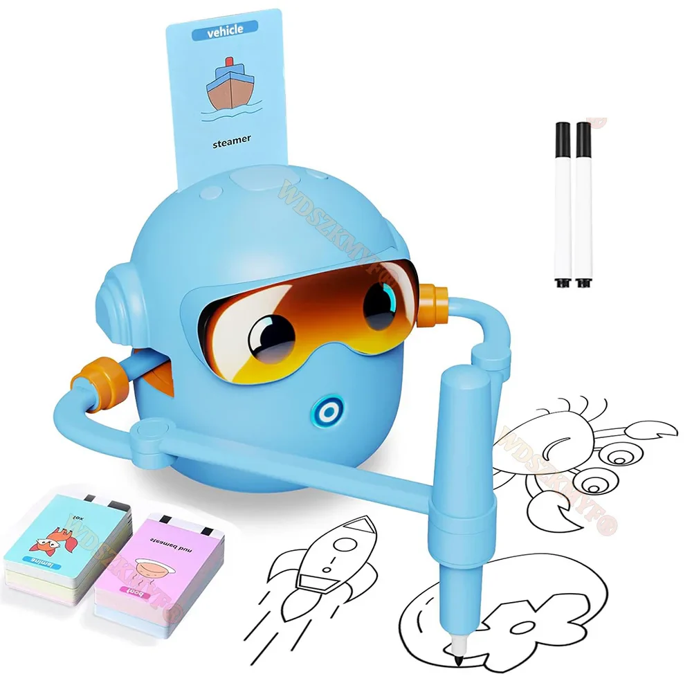 Interactive Drawing Robot for Kids with 100 Cards and Pens - Image 25