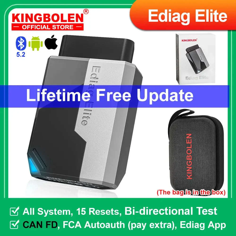 Wireless Car Diagnostic Tool with All System Scan and 15 Resets