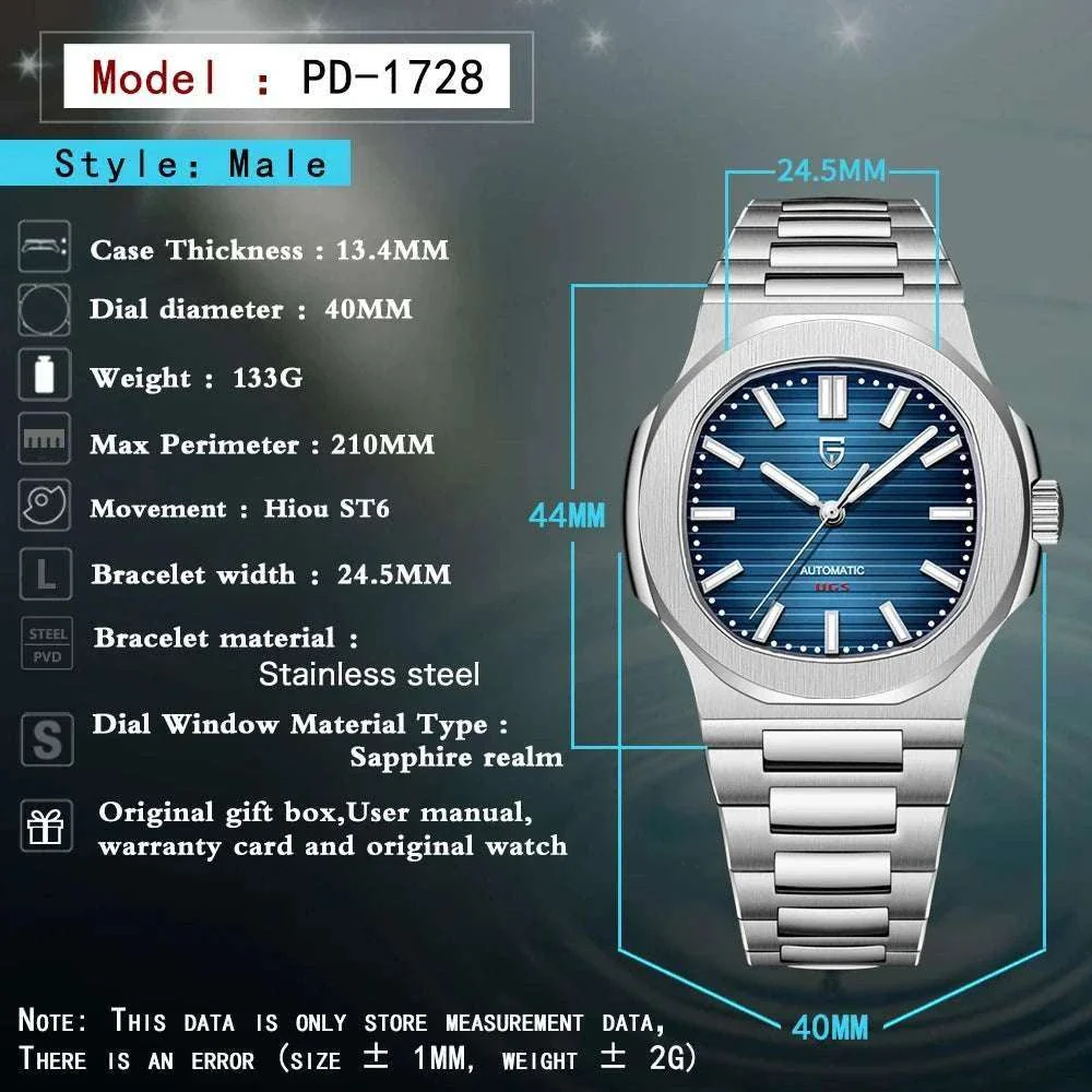 Pagani Design 40MM Automatic Men's Watch with Sapphire Glass - Image 8