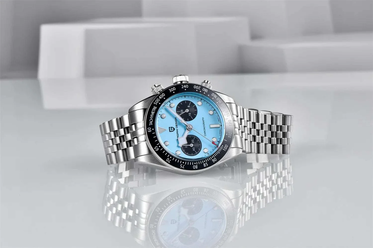 Pagani Design BB Panda Chronograph Watch Stainless Steel 100M - Image 18
