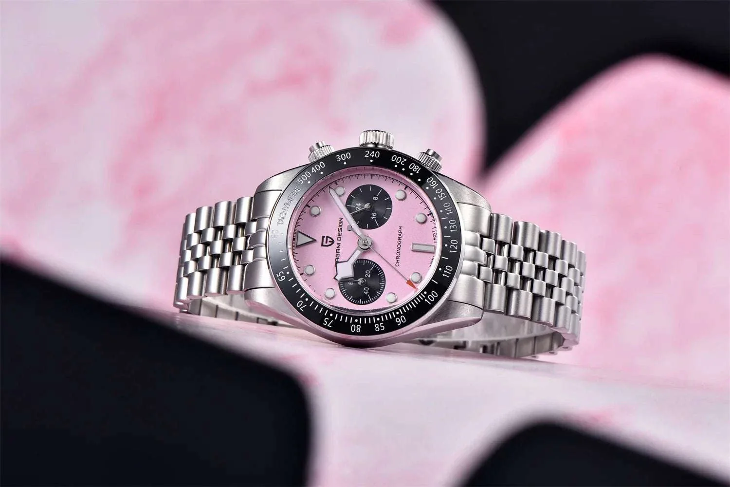 Pagani Design BB Panda Chronograph Watch Stainless Steel 100M - Image 24