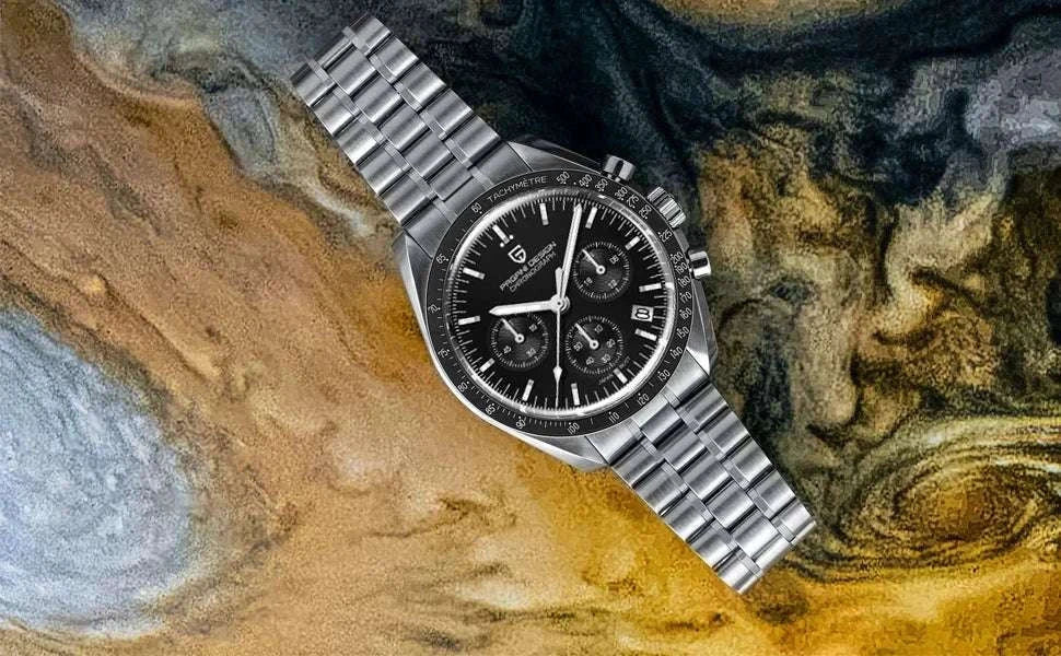 Pagani Design Moonwatch Chronograph Quartz Men's Steel Watch - Image 35