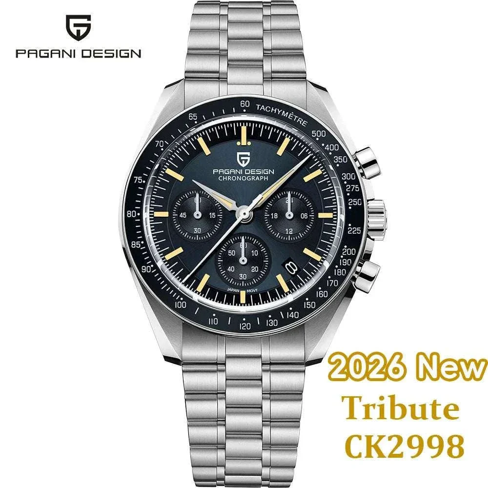 Pagani Design Moonwatch Chronograph Quartz Men's Steel Watch - Image 50