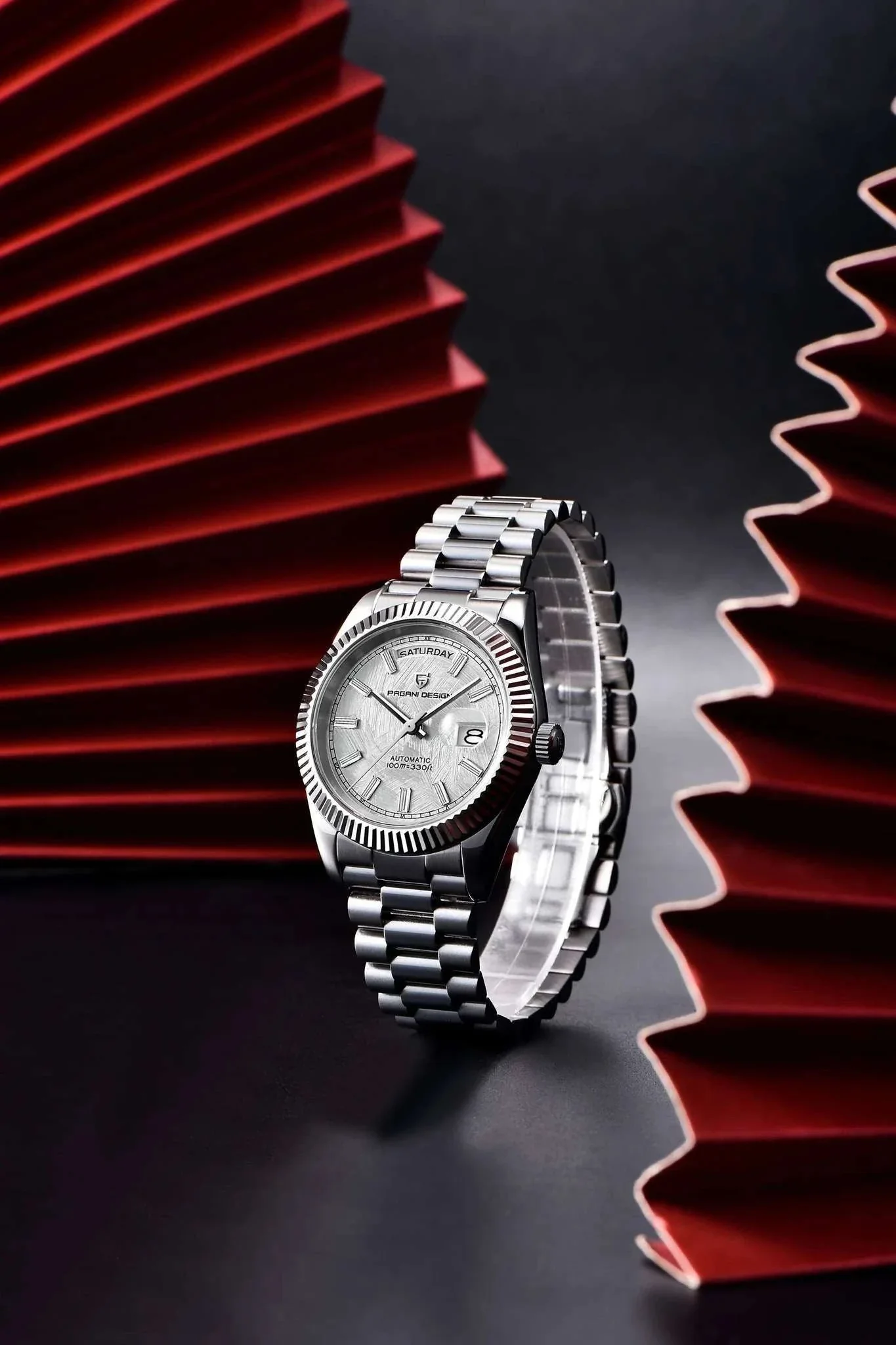 Rose Gold Automatic Mechanical Watch Men NH36A Sapphire 10Bar - Image 33