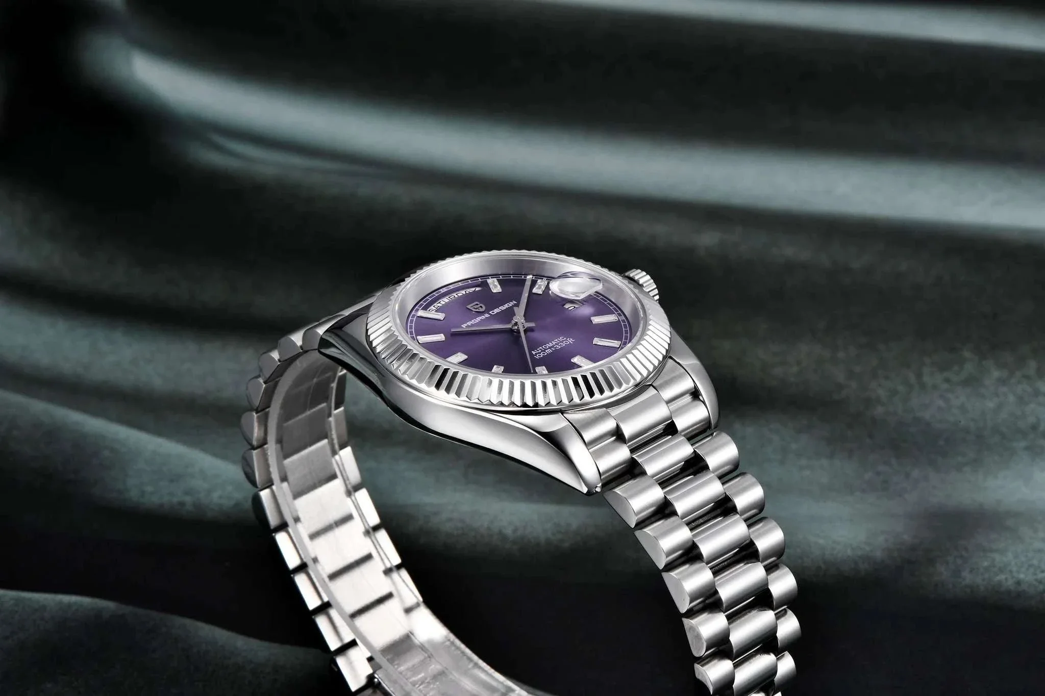 Rose Gold Automatic Mechanical Watch Men NH36A Sapphire 10Bar - Image 48