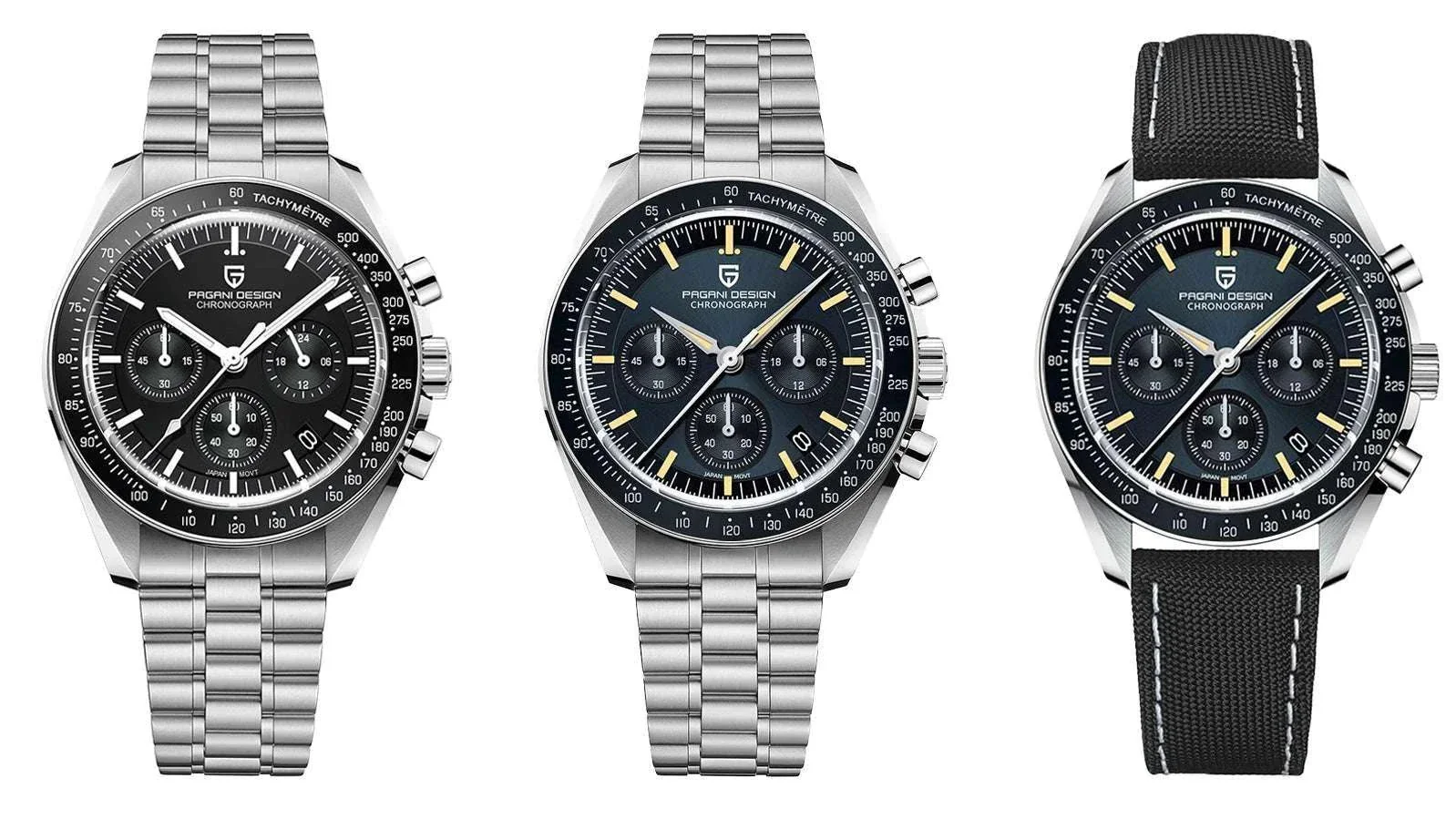 Pagani Design PD1701 Moonwatch Chronograph Steel Quartz Watch - Image 15
