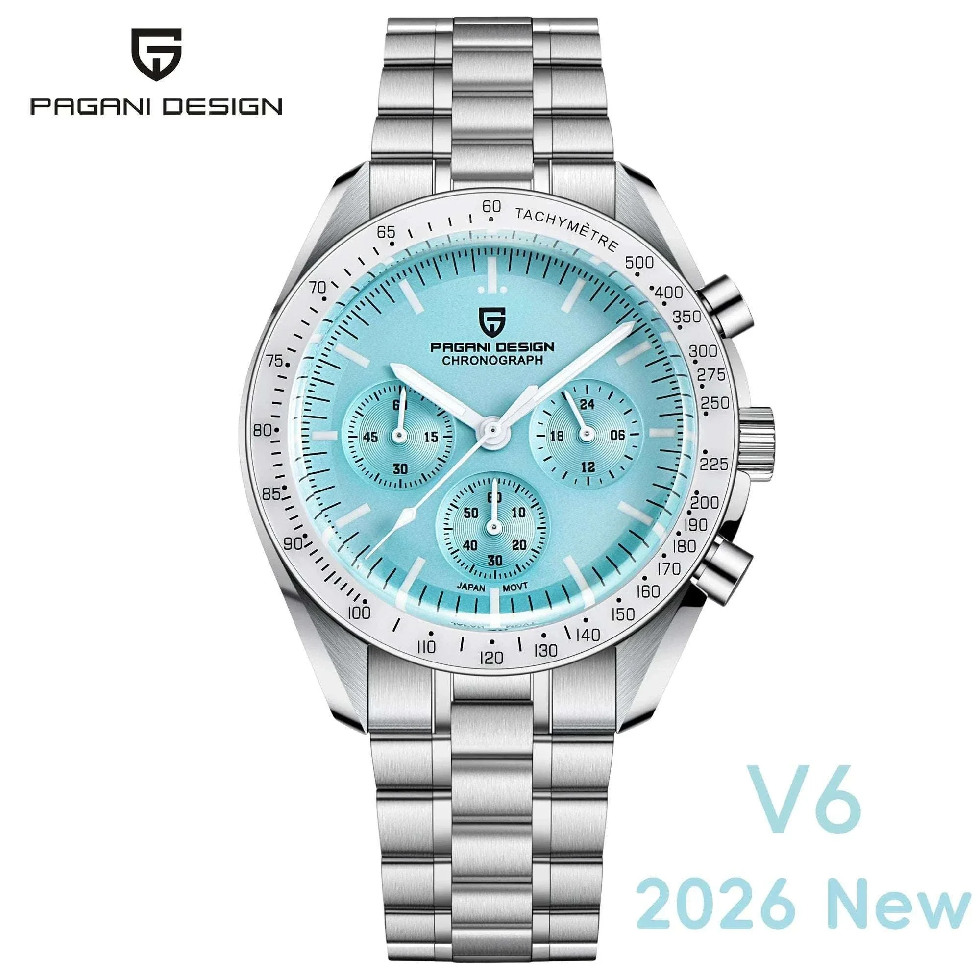 Pagani Design PD1701 Moonwatch Chronograph Steel Quartz Watch - Image 61