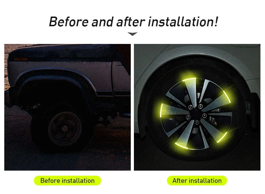 20pcs Car Wheel Reflective Stickers for Tire Rim - Image 8