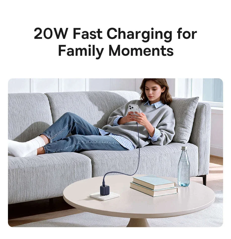 20W USB-C PD Fast Charger Compact Wall Adapter for iPhone - Image 20