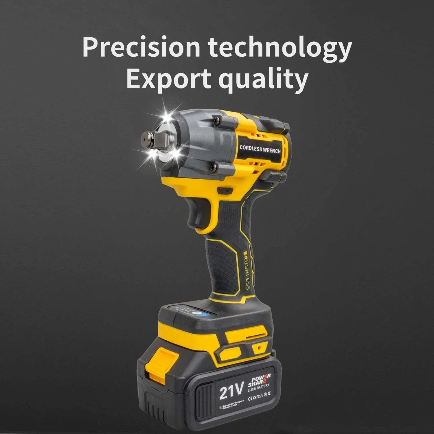 21V Brushless Cordless Impact Wrench 480Nm 2-in-1 Drill Driver Kit - Image 11