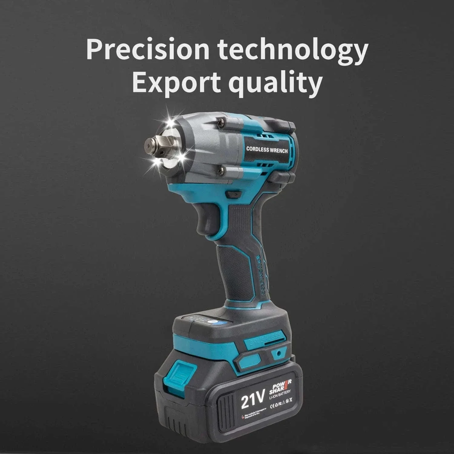 21V Brushless Cordless Impact Wrench 480Nm 2-in-1 Drill Driver Kit - Image 20