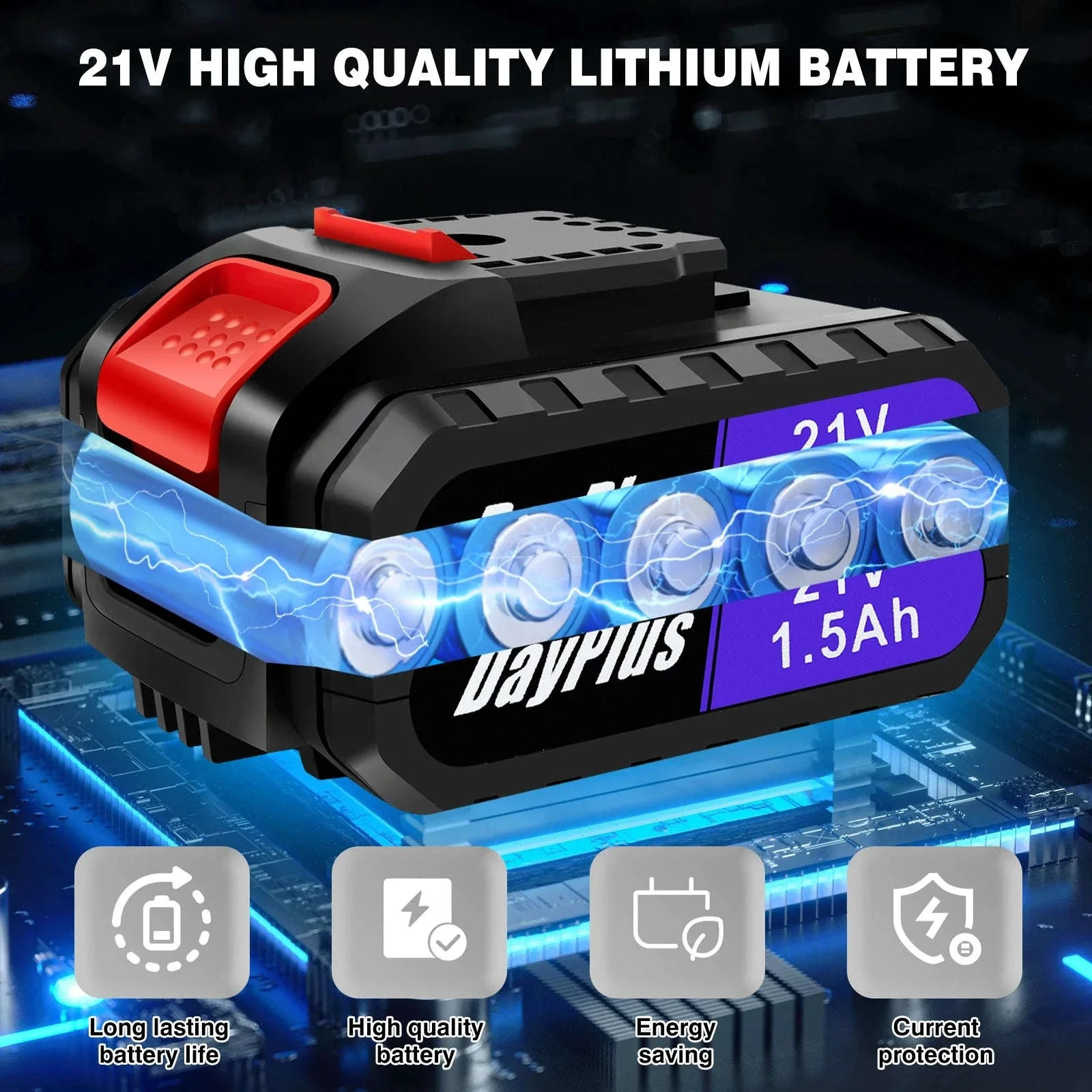21V Cordless Drill and Electric Screwdriver Kit - Image 6