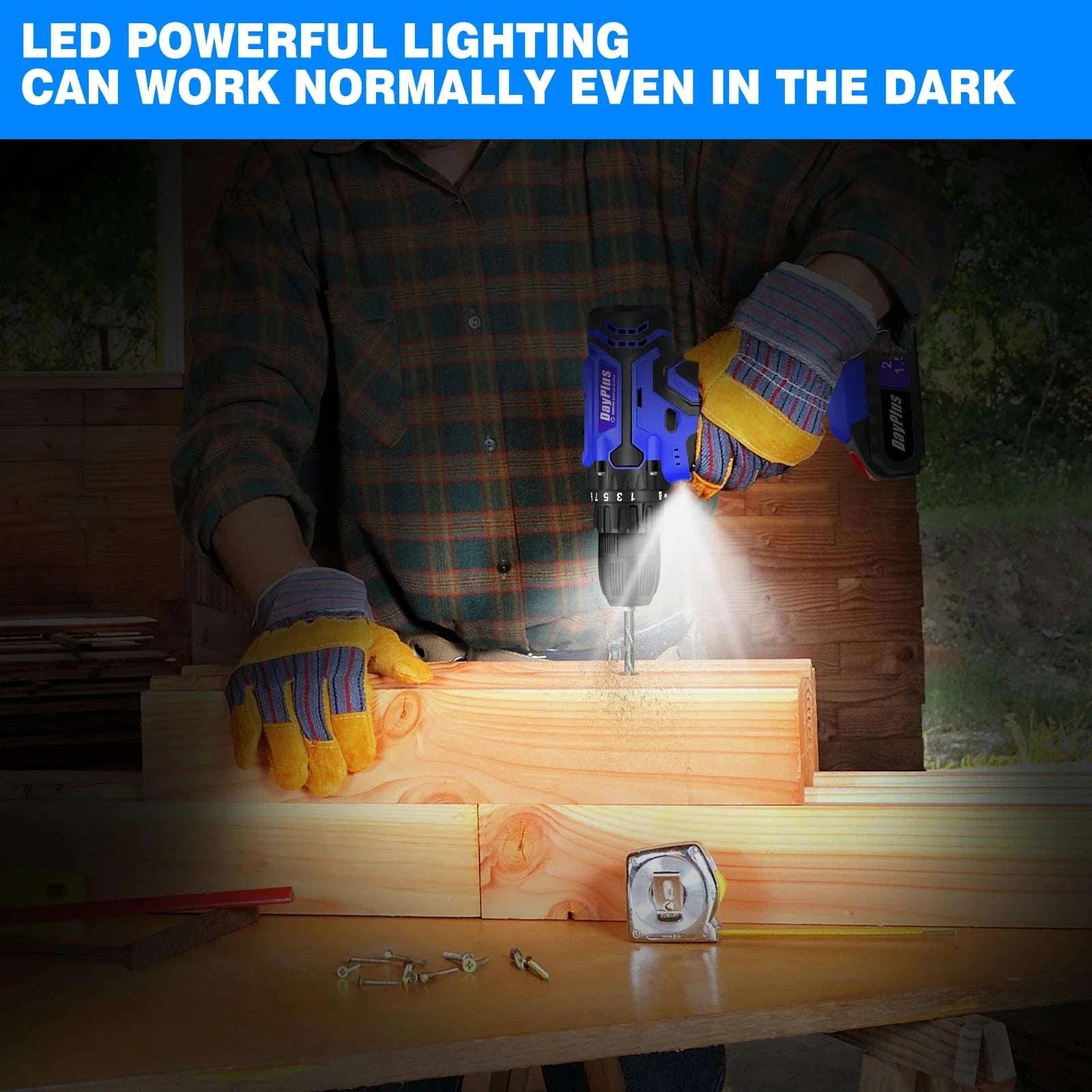 21V Cordless Drill and Electric Screwdriver Kit - Image 7
