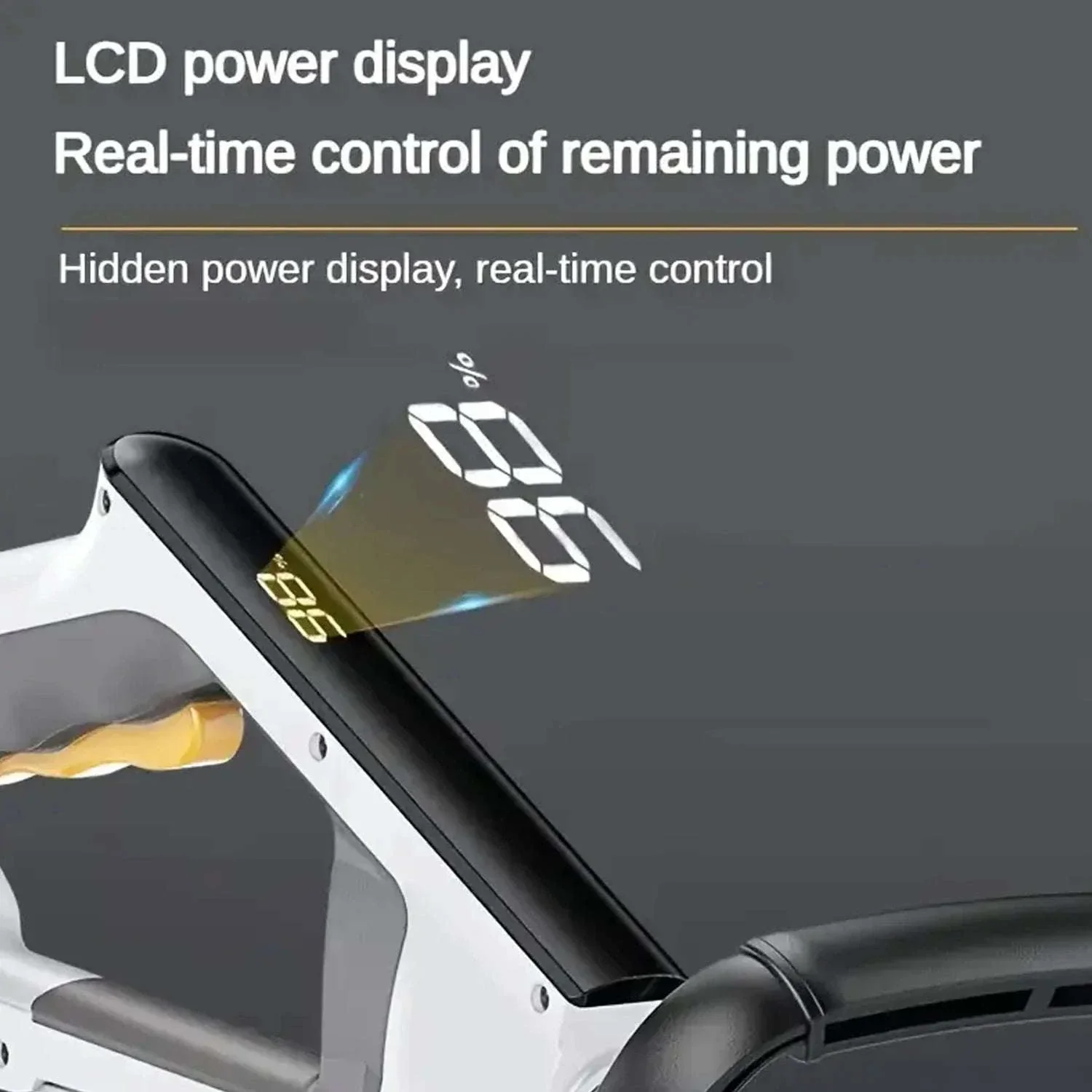 21V Cordless Weed Trimmer with Wheels, LED Display & 3 Blades - Image 15