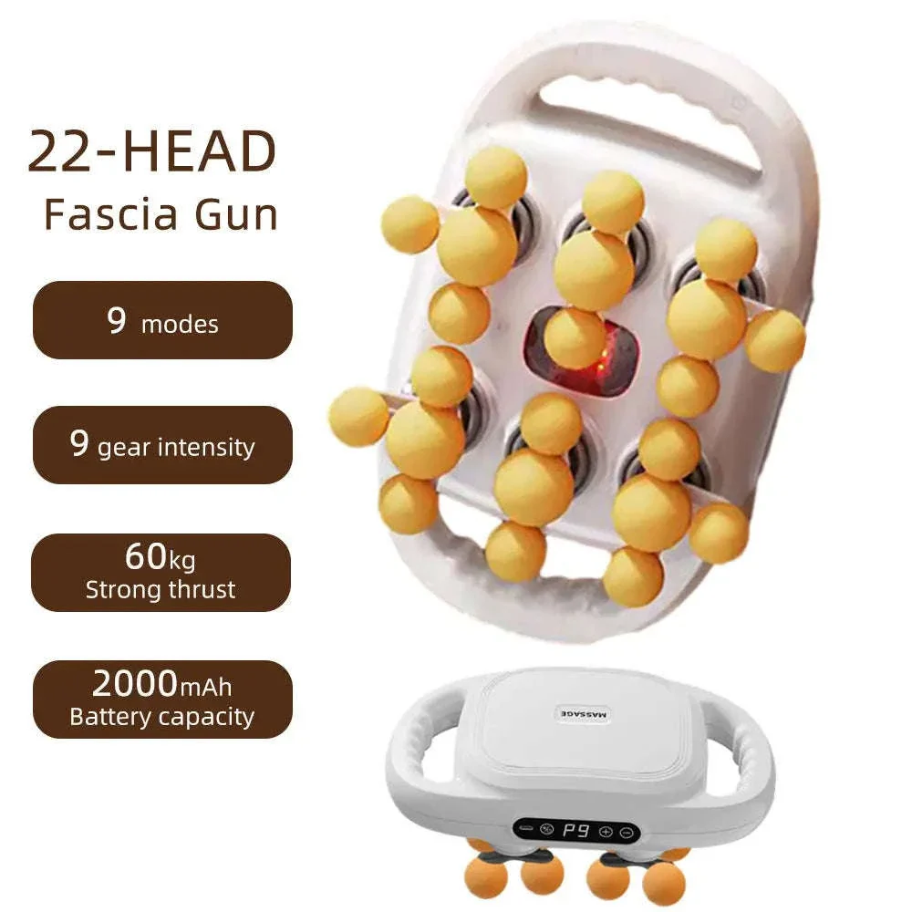 High-Frequency Massage Gun with 22-Head Percussion Design - Image 14