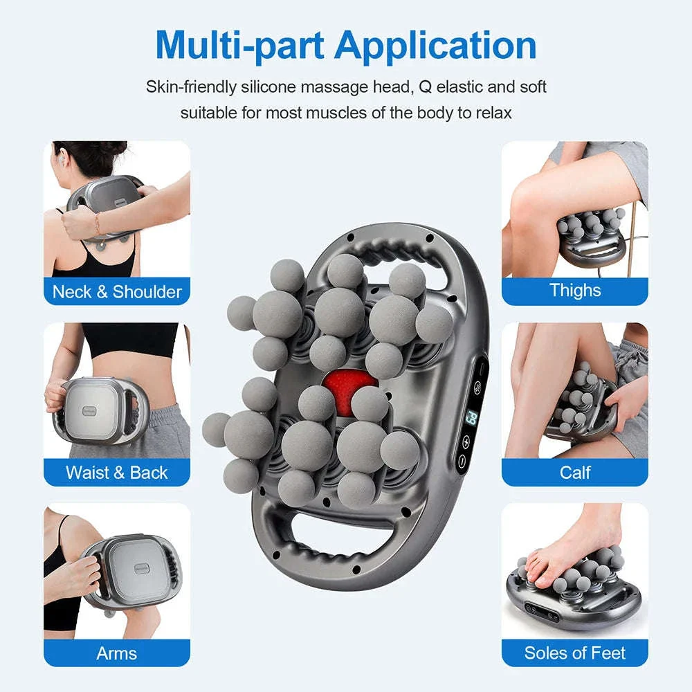 High-Frequency Massage Gun with 22-Head Percussion Design - Image 4