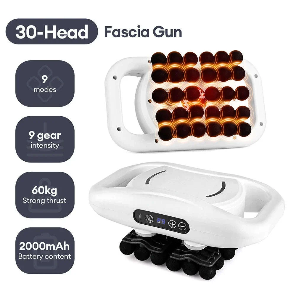 High-Frequency Massage Gun with 22-Head Percussion Design - Image 8
