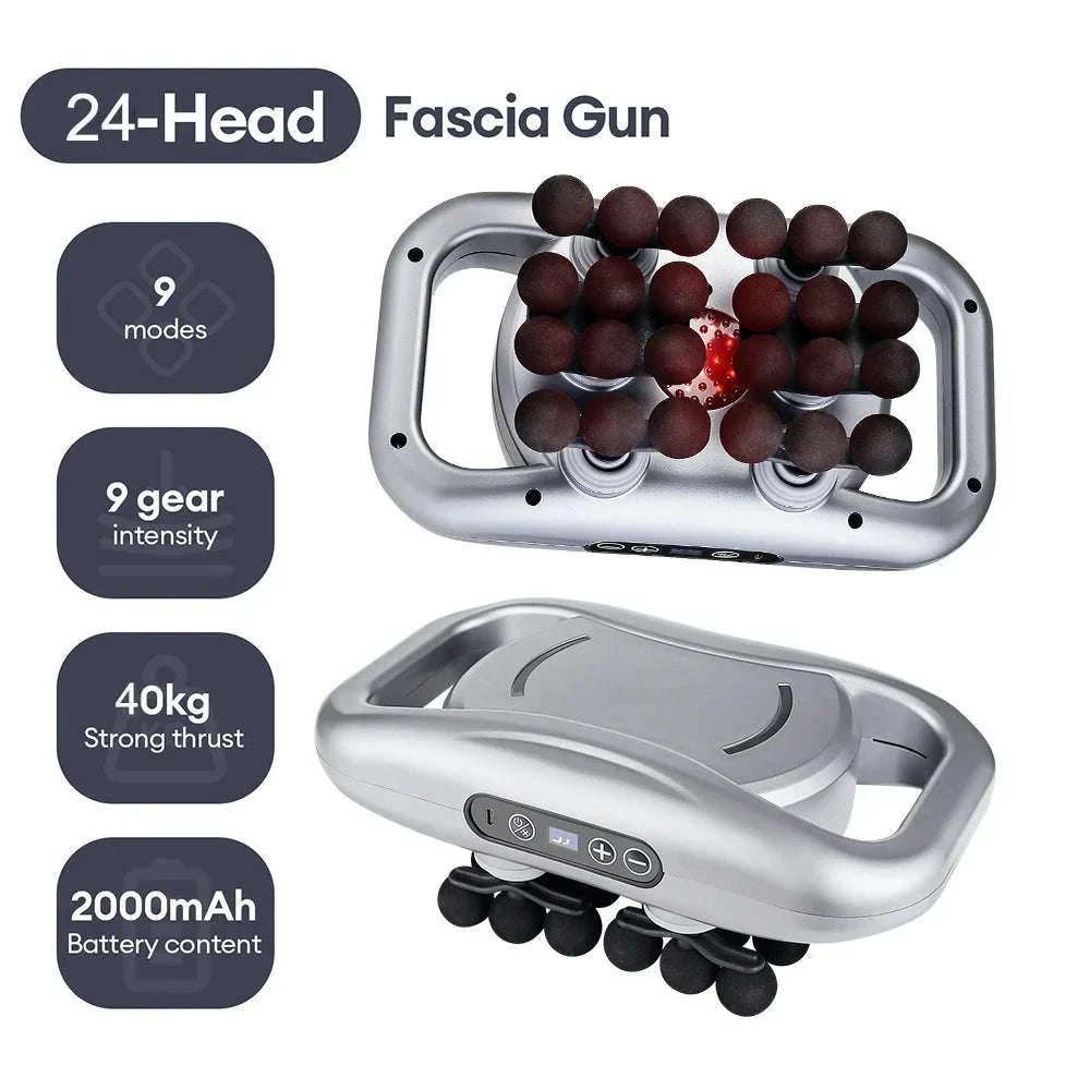 High-Frequency Massage Gun with 22-Head Percussion Design - Image 9