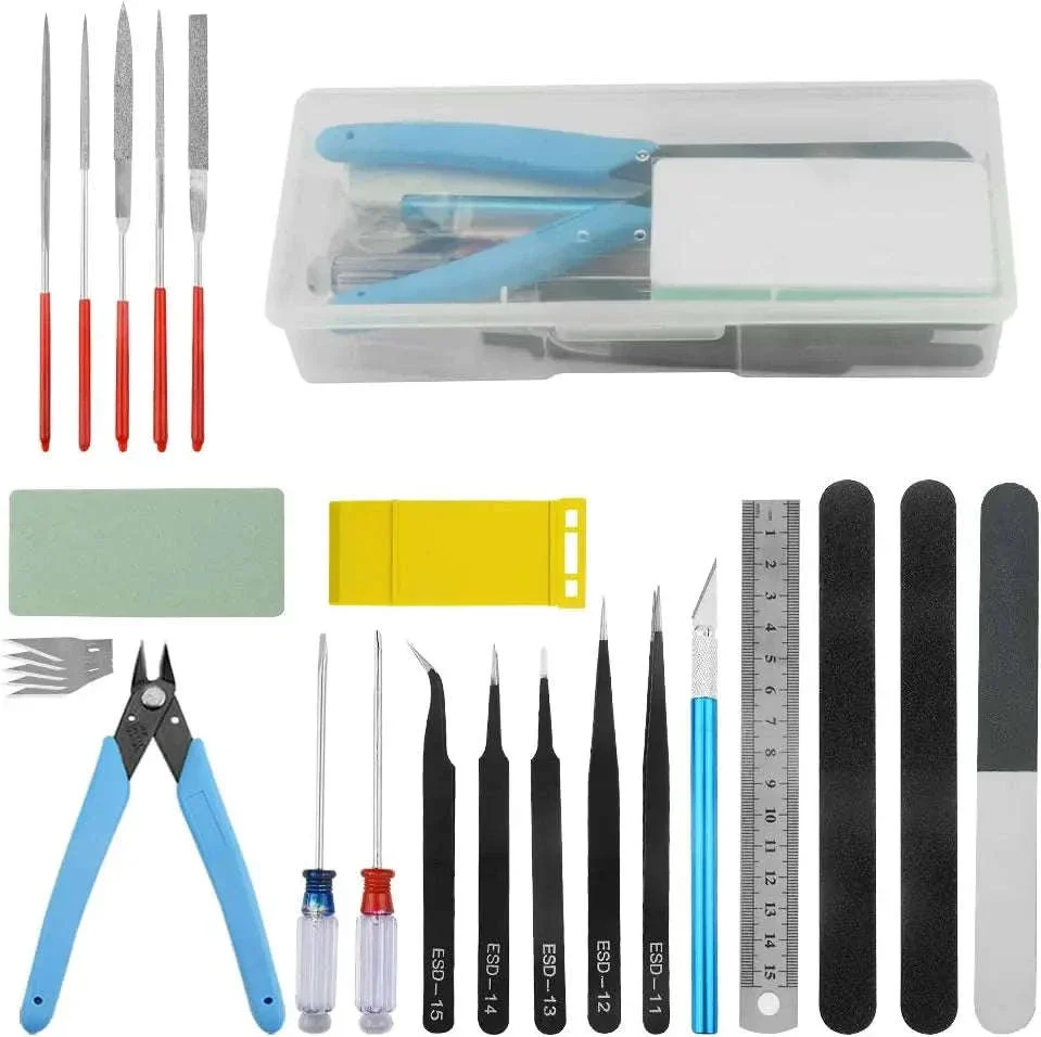 25-Piece Model Tool Kit for Gundam, DIY Assembly & Repair
