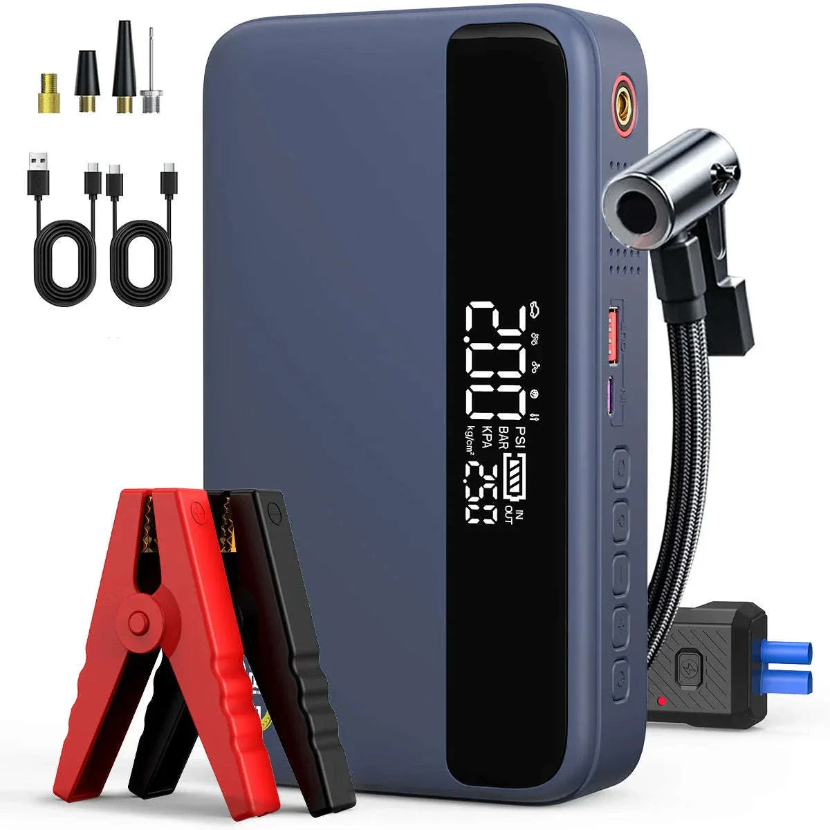26800mAh Jump Starter with Air Compressor - Image 11