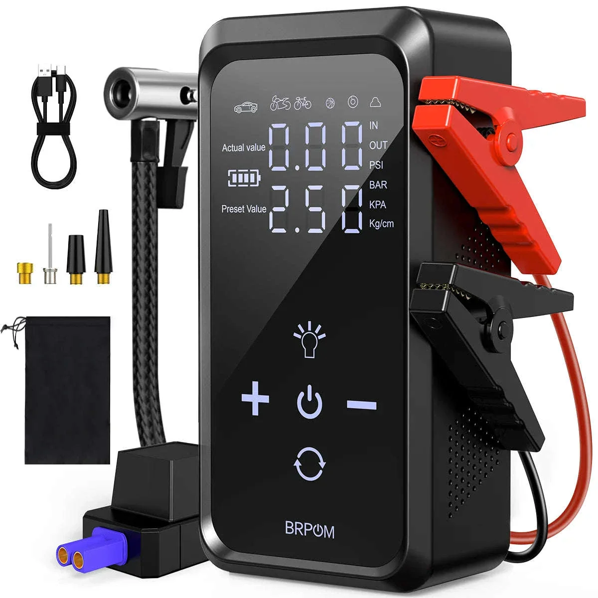 26800mAh Jump Starter with Air Compressor - Image 12