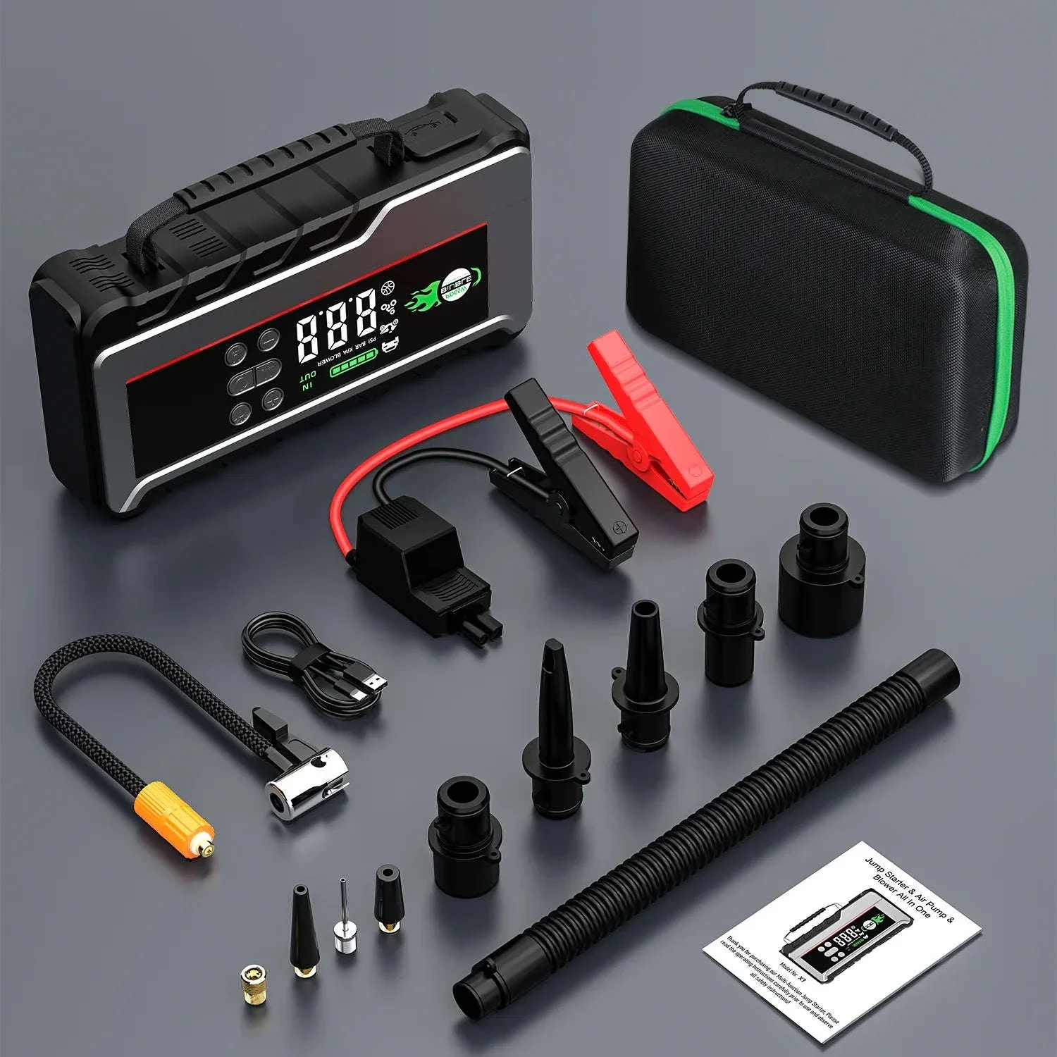 26800mAh Jump Starter with Air Compressor - Image 16
