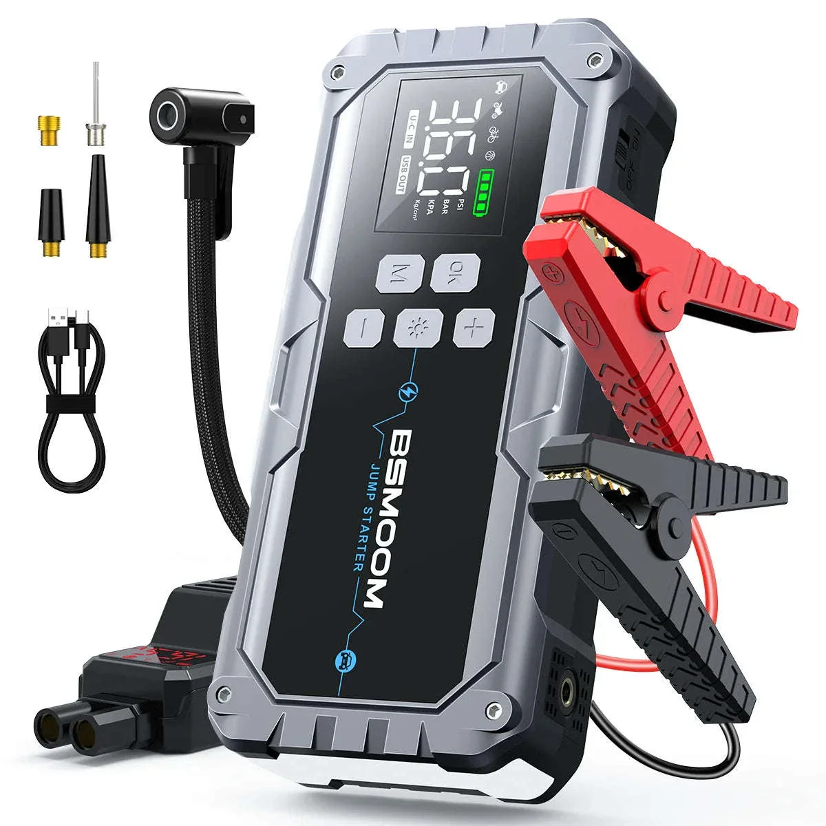 26800mAh Jump Starter with Air Compressor - Image 21