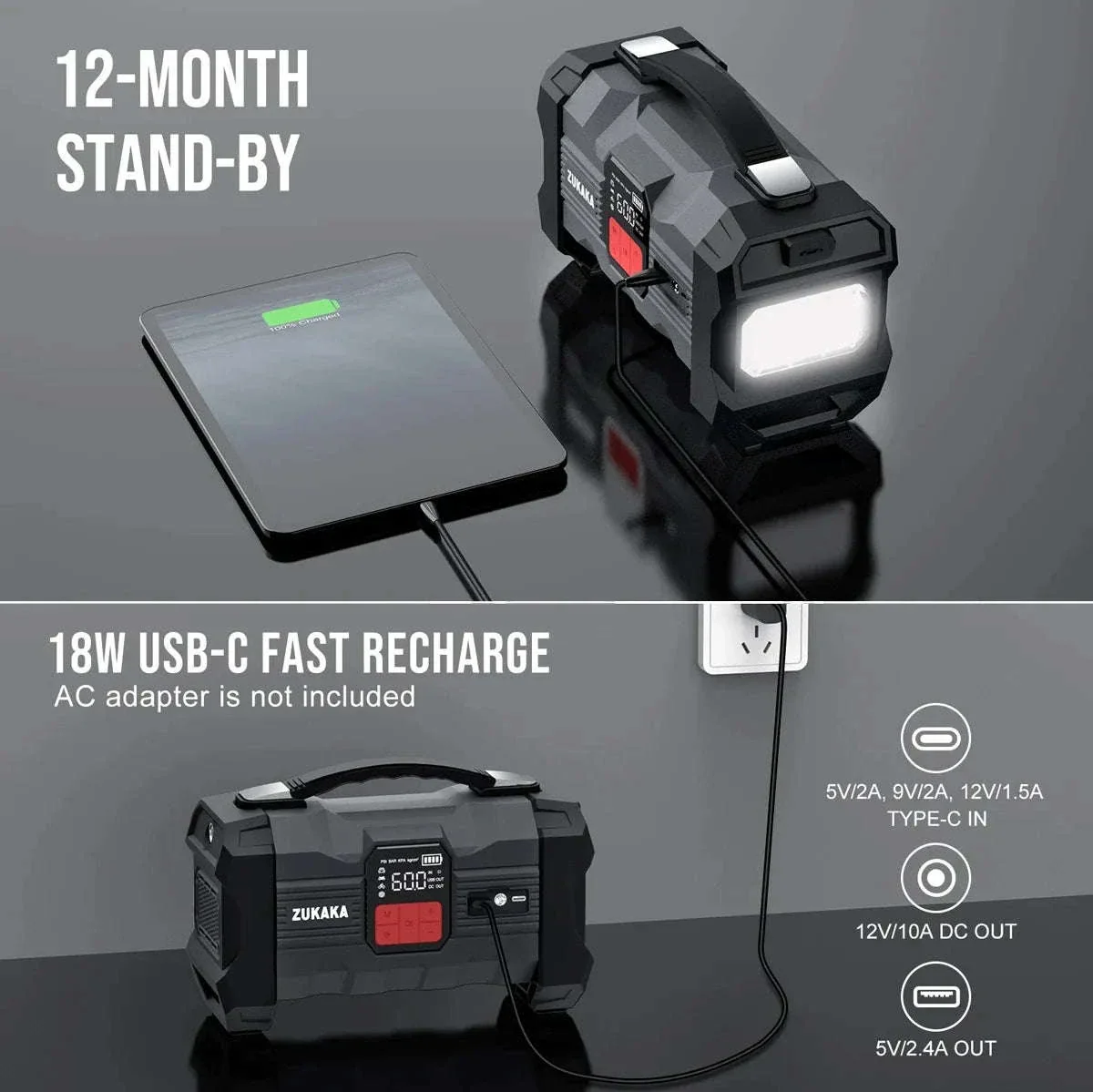 26800mAh Jump Starter with Air Compressor - Image 4