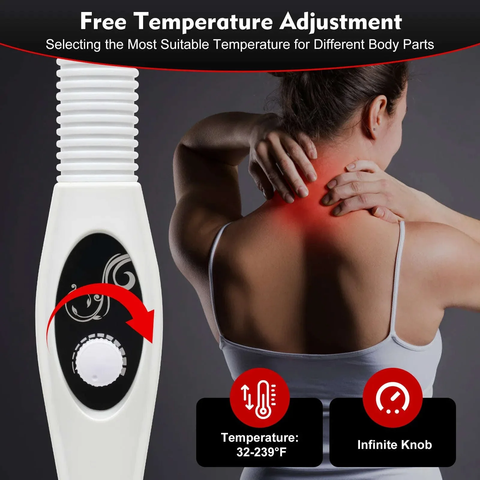 275W Infrared Heat Therapy Lamp with Adjustable Temp & 360° Rotation - Image 11