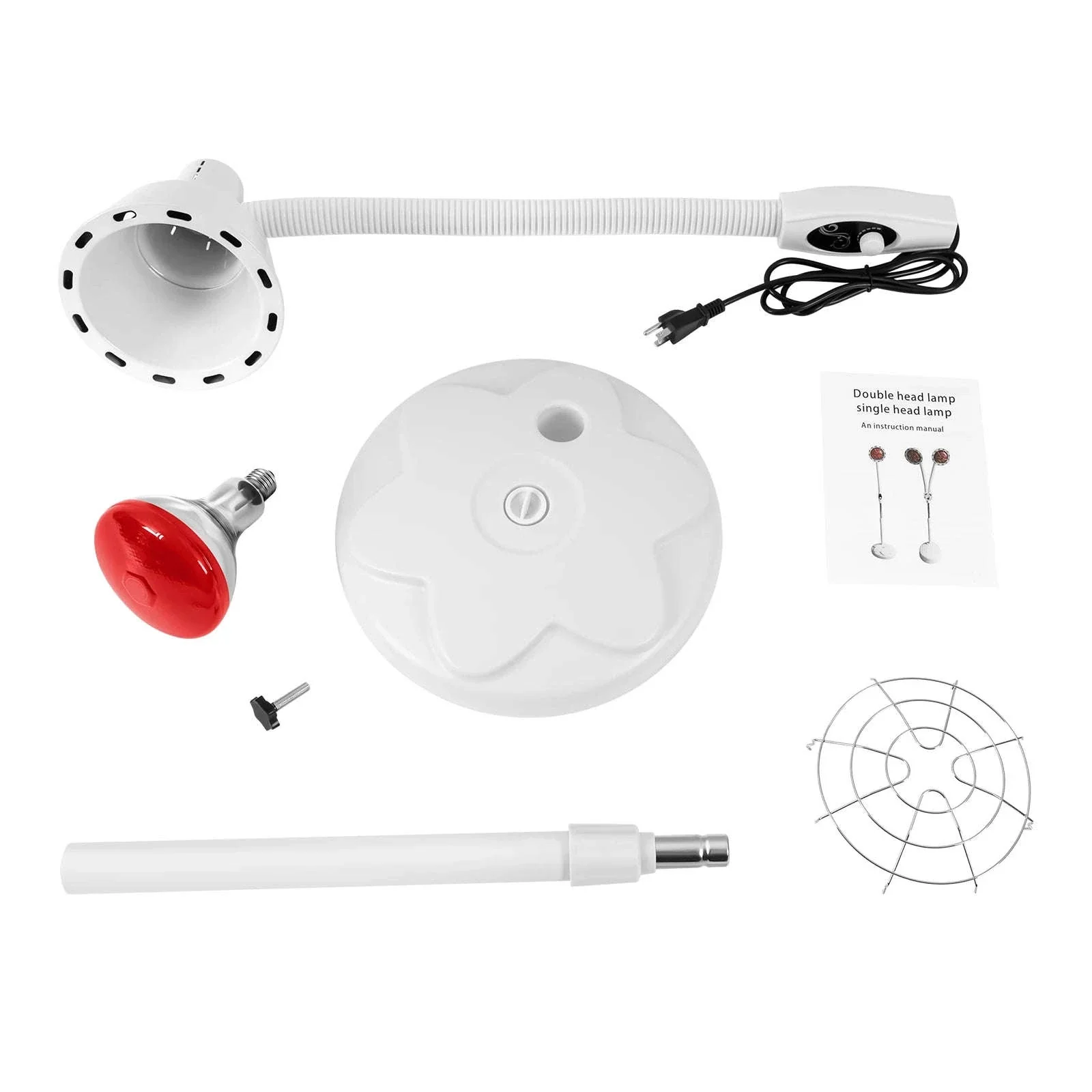 275W Infrared Heat Therapy Lamp with Adjustable Temp & 360° Rotation - Image 26