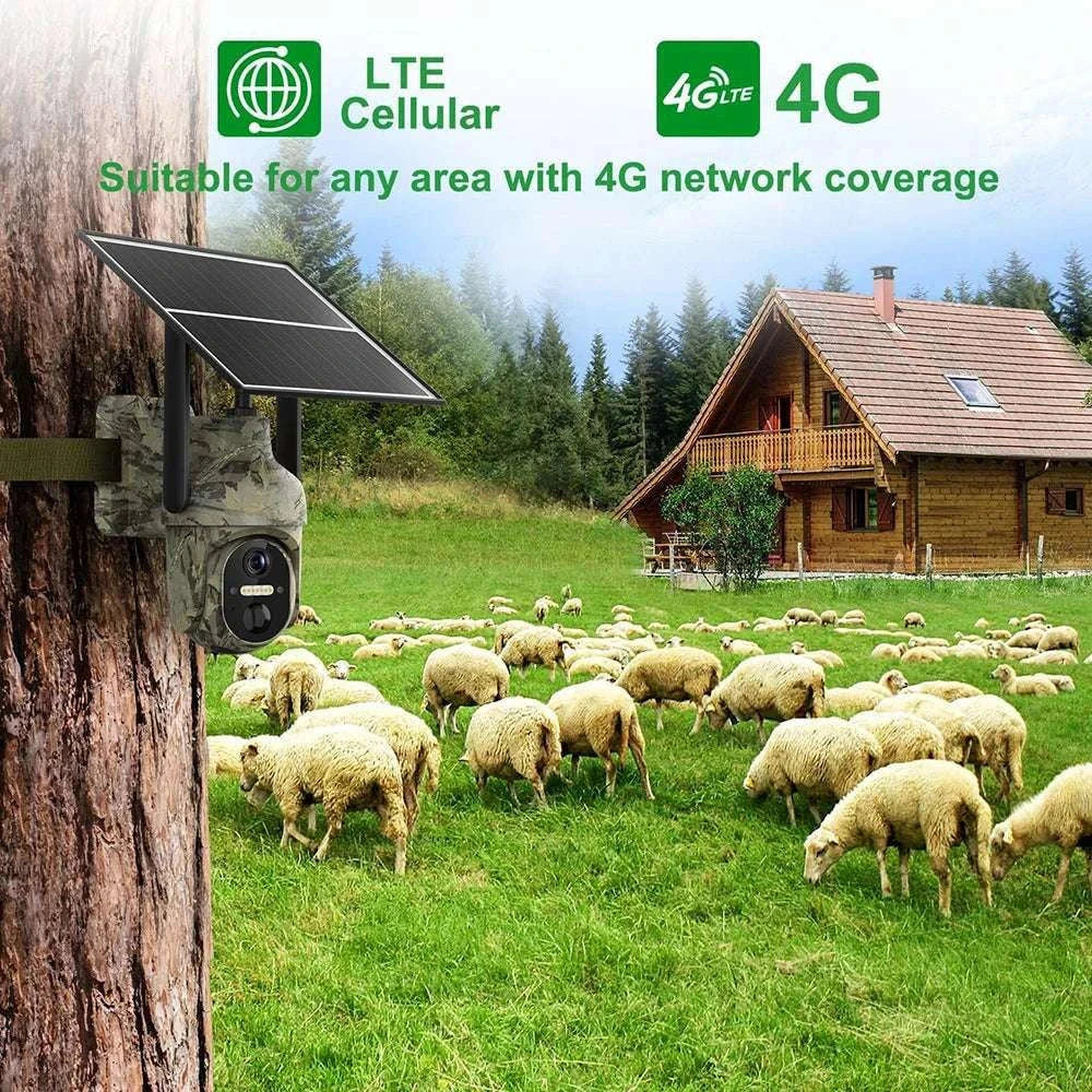 4G Solar Trail Camera 2K 3MP Outdoor Security with Night Vision - Image 2