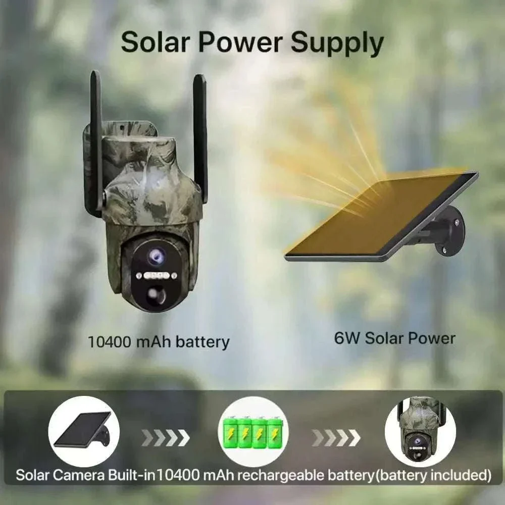 4G Solar Trail Camera 2K 3MP Outdoor Security with Night Vision - Image 3