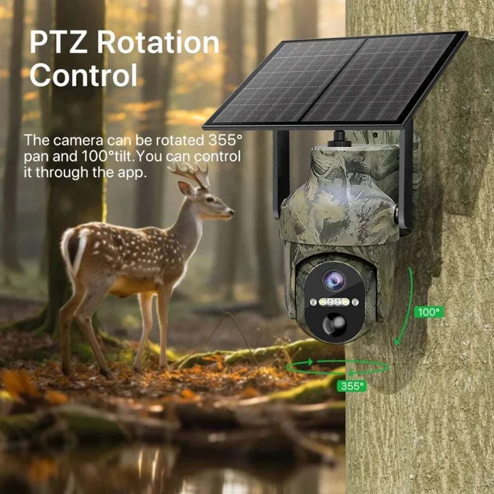 4G Solar Trail Camera 2K 3MP Outdoor Security with Night Vision - Image 4