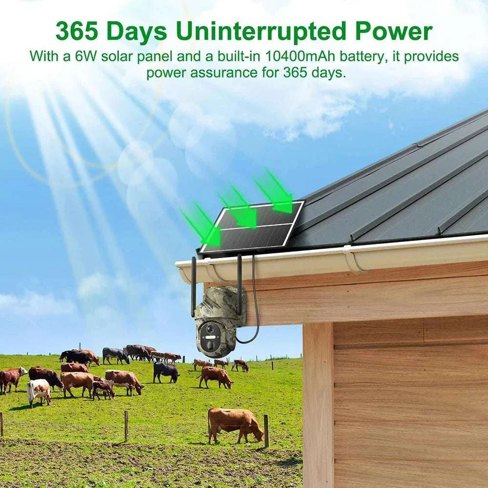 4G Solar Trail Camera 2K 3MP Outdoor Security with Night Vision - Image 8