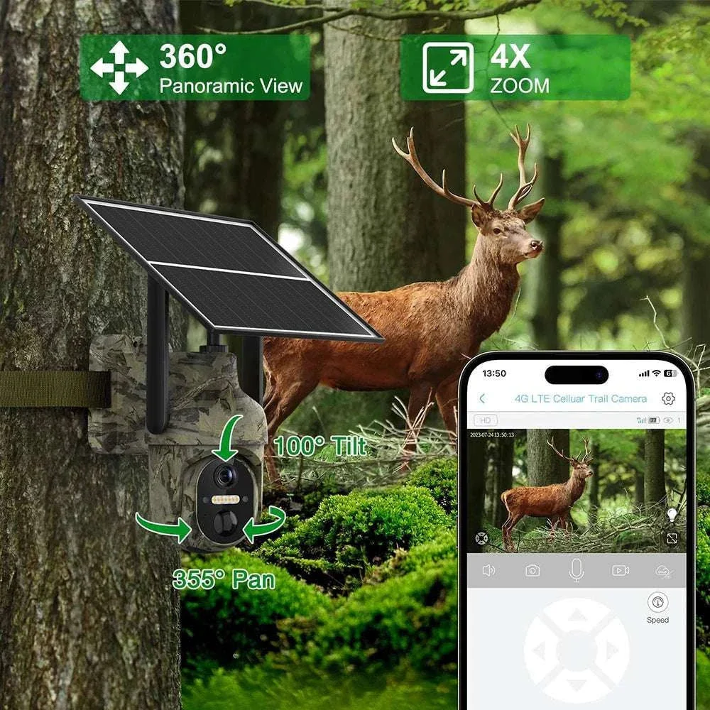 4G Solar Trail Camera 2K 3MP Outdoor Security with Night Vision - Image 9