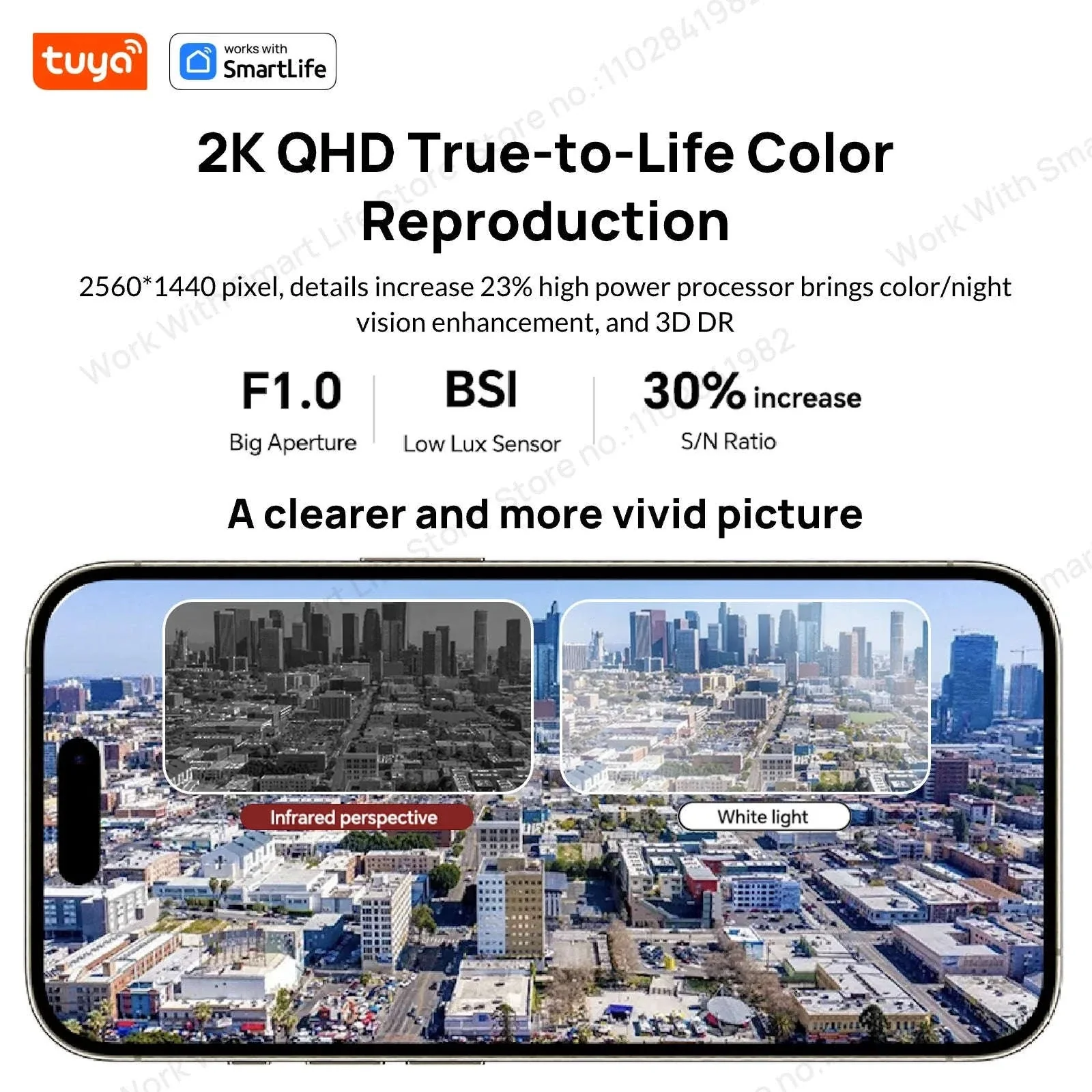 2K 3MP Window Security Camera with Color Night Vision & Dual WiFi - Image 3