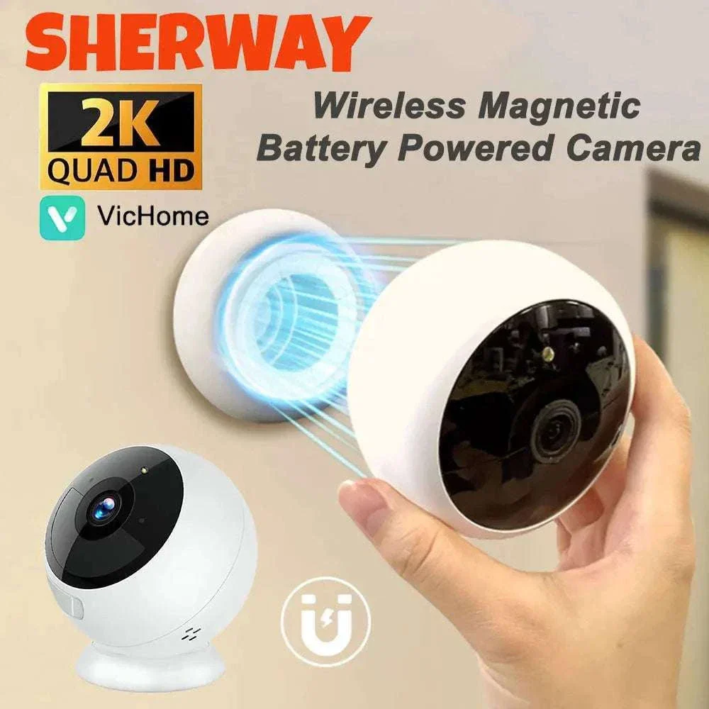 2K 5MP WiFi Security Camera with AI Detection & Night Vision
