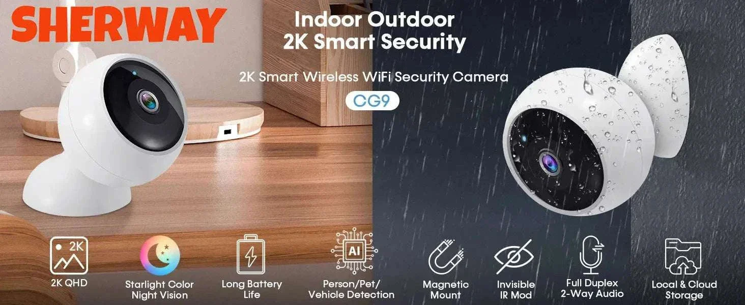 2K 5MP WiFi Security Camera with AI Detection & Night Vision - Image 7