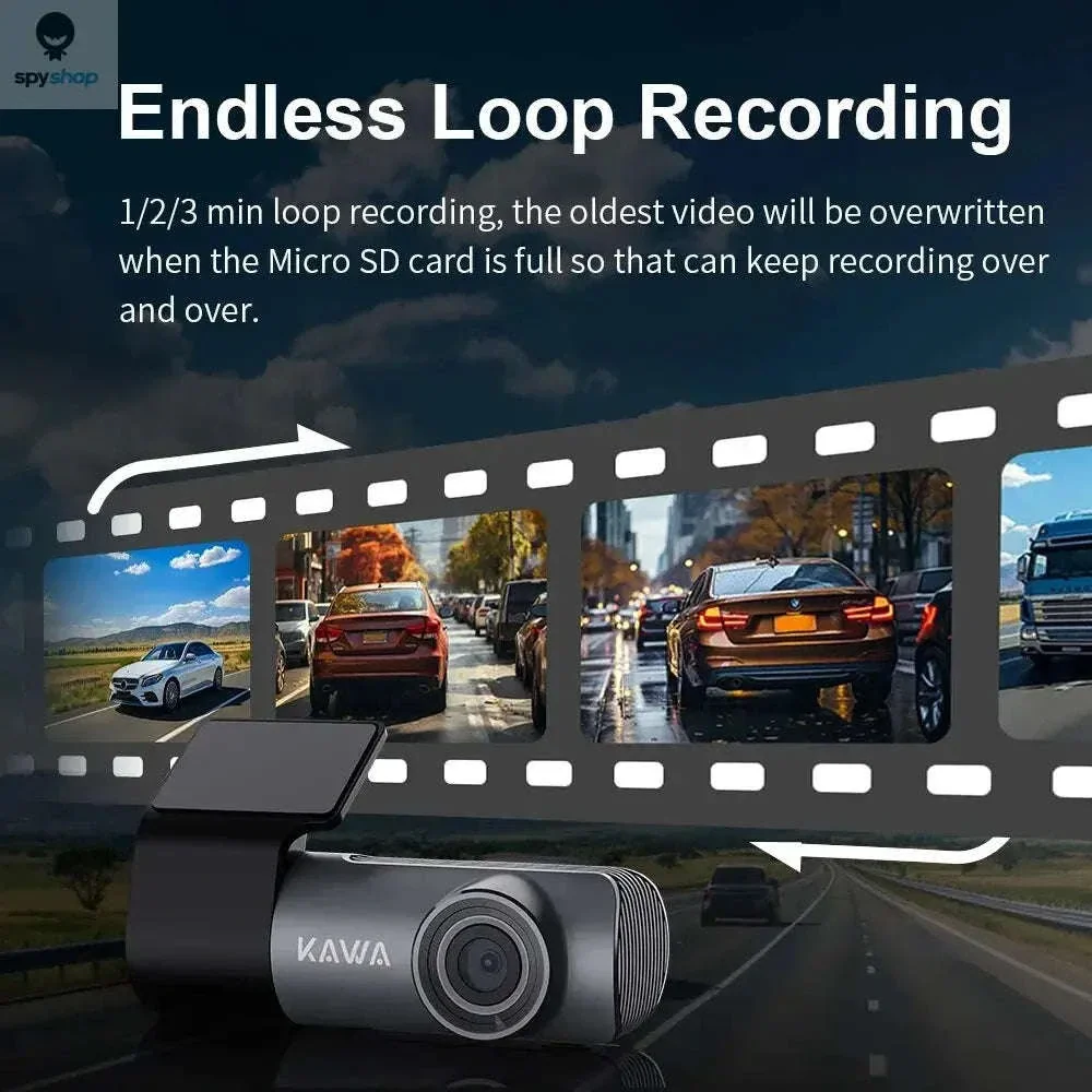 KAWA D5 2K Dash Camera with Night Vision and Wi‑Fi Control - Image 6