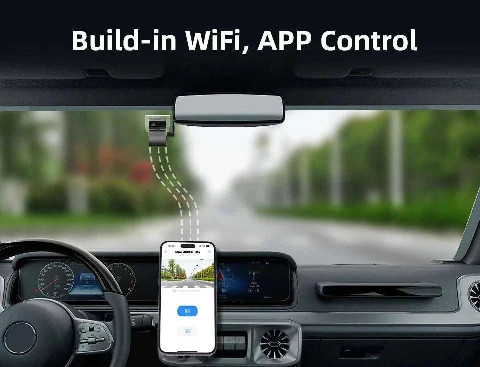 2K Dash Cam with WiFi App, Voice Control & Night Vision - Image 14