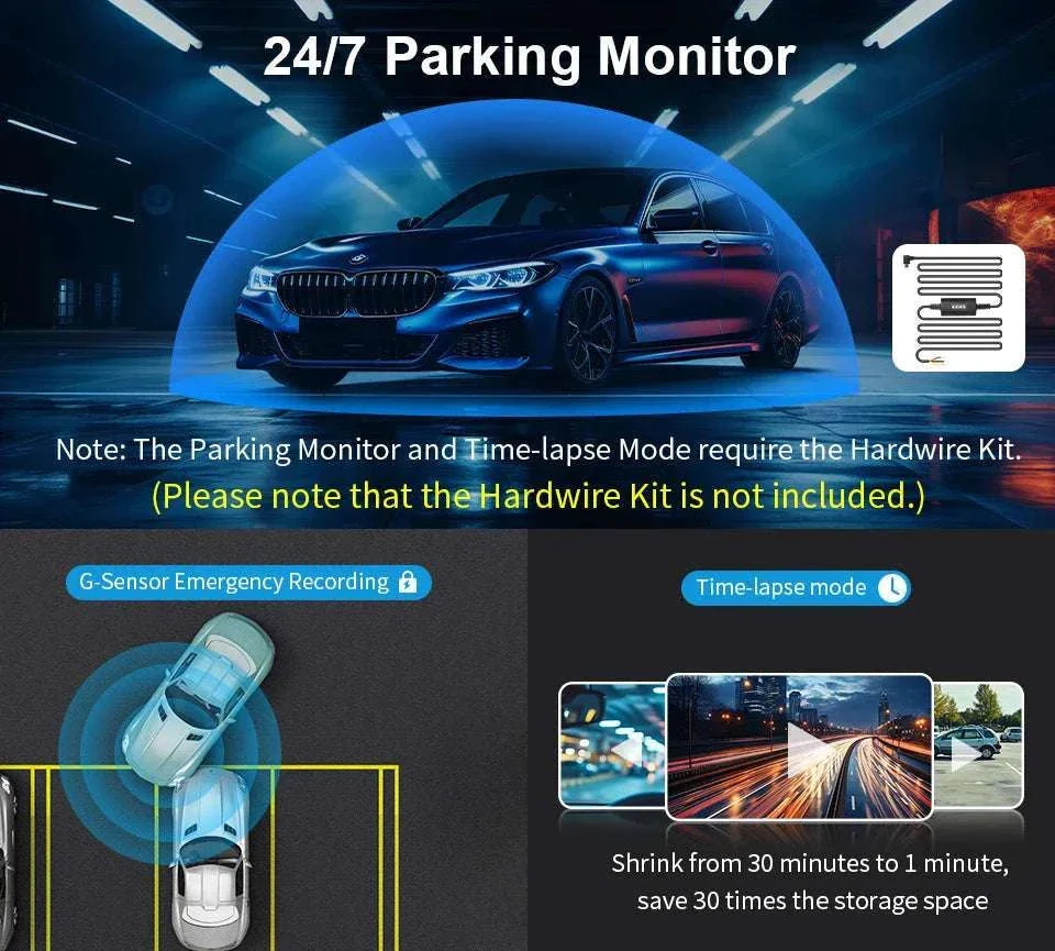 2K Dash Cam with WiFi App, Voice Control & Night Vision - Image 18