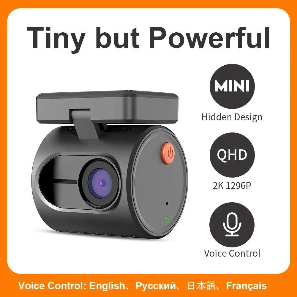 2K Dash Cam with WiFi App, Voice Control & Night Vision - Image 2