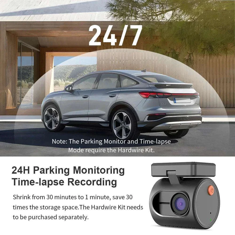2K Dash Cam with WiFi App, Voice Control & Night Vision - Image 5